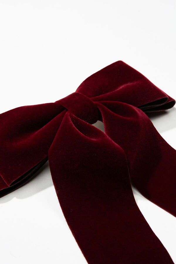 Vilanova Grampo de cabelo com la&ccedil;o vermelho