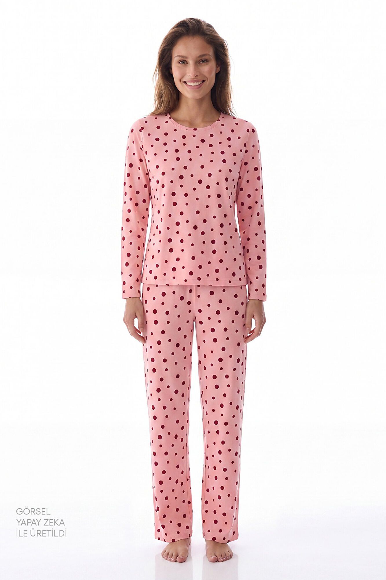 Penti Pijama de lunares de manga larga