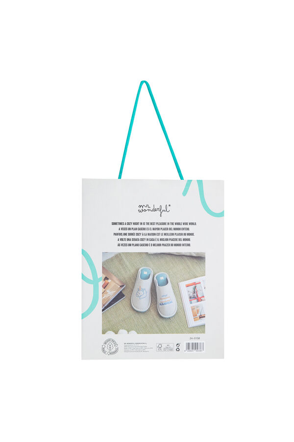 Mr. Wonderful Slippers size 31-35 Unicorn - You are magical printed