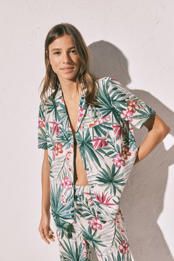 Women'secret Kapri ko&scaron;ulja pidžama Zelena