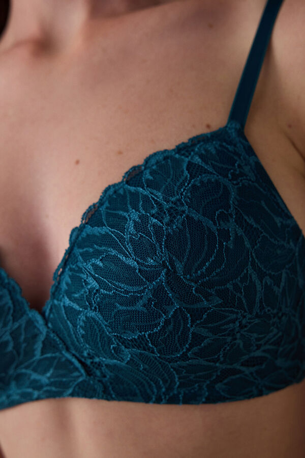 Penti Cozy Lace Non-Wired Non-Padded Bra blue