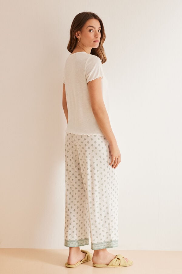 Womensecret Pyjama Shorts Miffy-Print Grün Naturweiß
