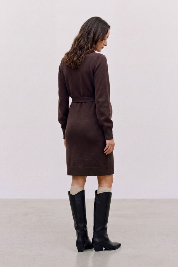 Mamalicious Maternity jersey-knit dress nude