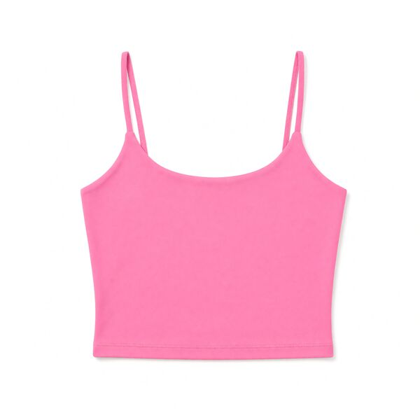 HI&BYE Pink seamless padded top pink