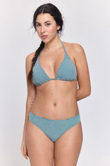 Pieces Bikini top tirantes finos verde