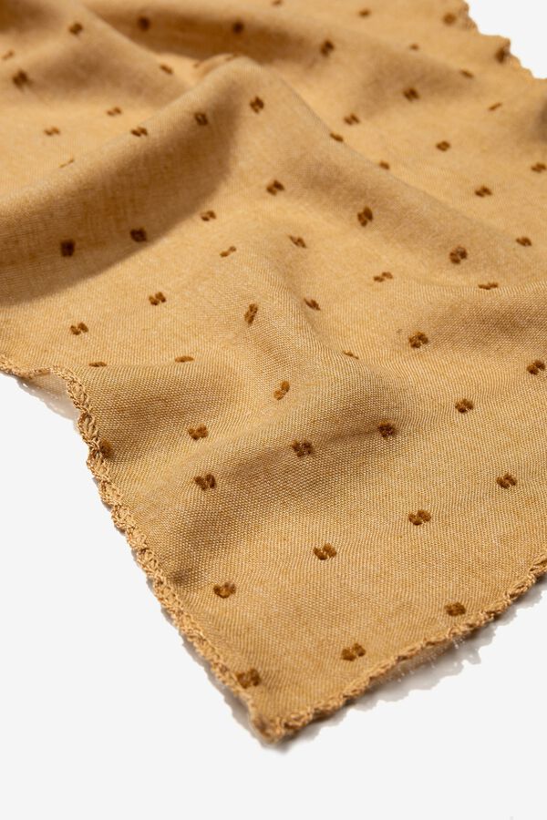 Vilanova Len&ccedil;o triangular bordado estampado