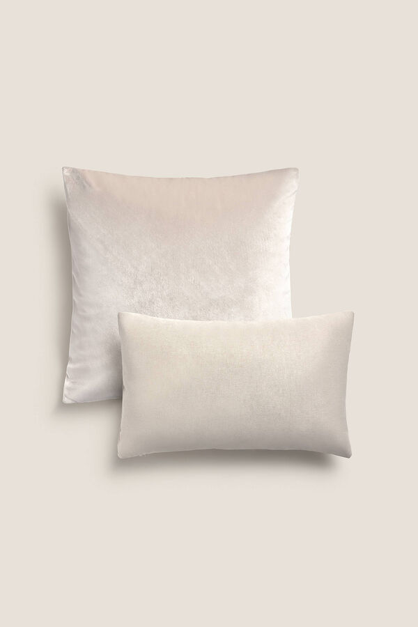 Womensecret Cotton velvet cushion cover bézs