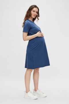 Womensecret Vestido midi doble función maternity azul