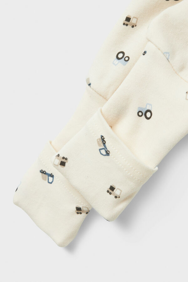 Name it Pyjama Set aus Baumwolle Weiß