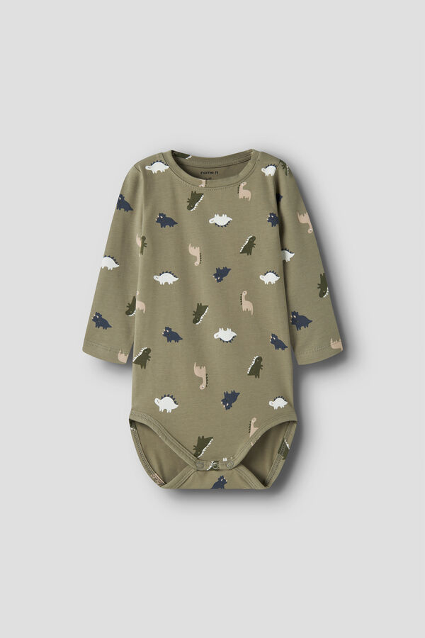 Name It Dinosaur bodysuit green