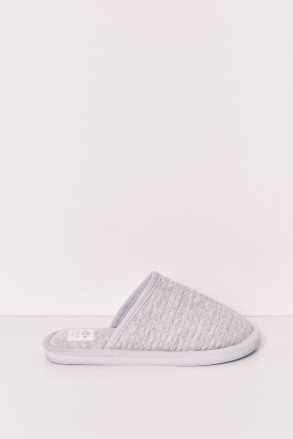 Women'secret Grey and violet slippers green