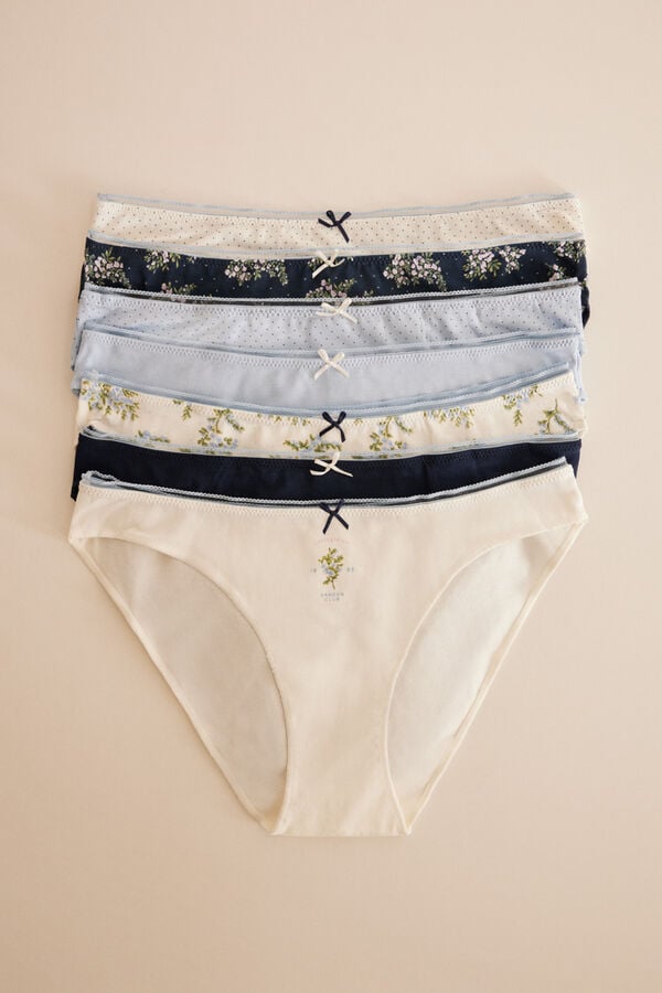 Womensecret Classic floral cotton panties 7 Print