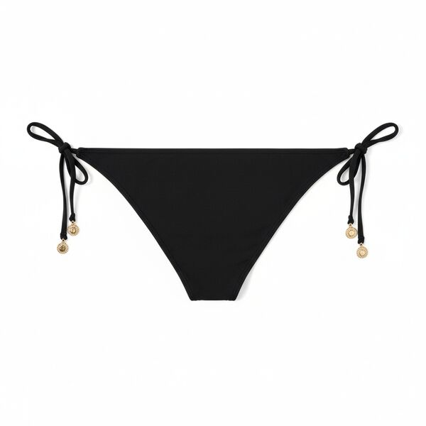 Women'secret Black classic straps bikini bottoms black