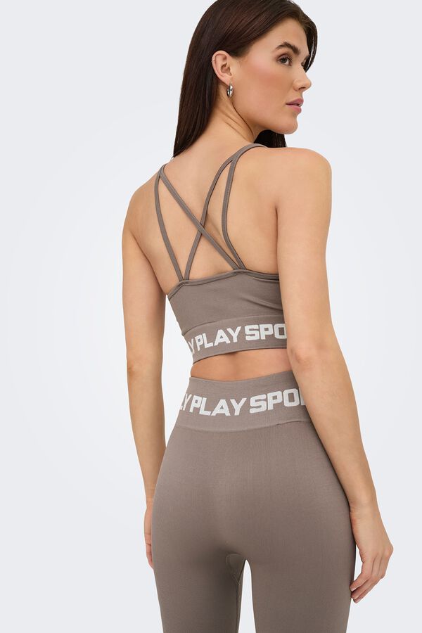 Only Play Calvin Klein logo non padding bra blue grey