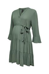 Mamalicious Maternity and breastfeeding midi dress green