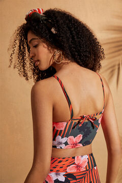 Womensecret Multiway bandeau bikini top green