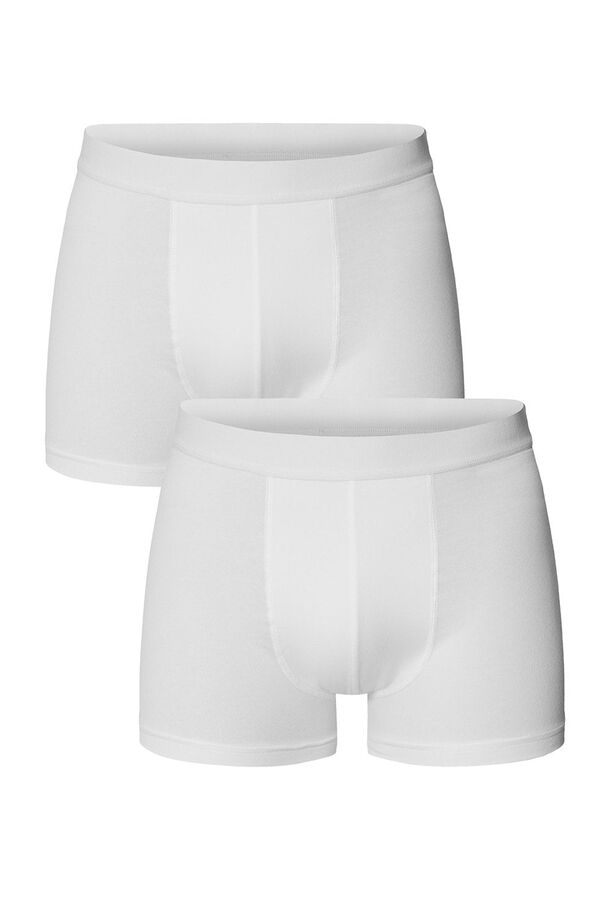 Bread & Boxers Pack of 2 white eco elastic modal boxers blanc