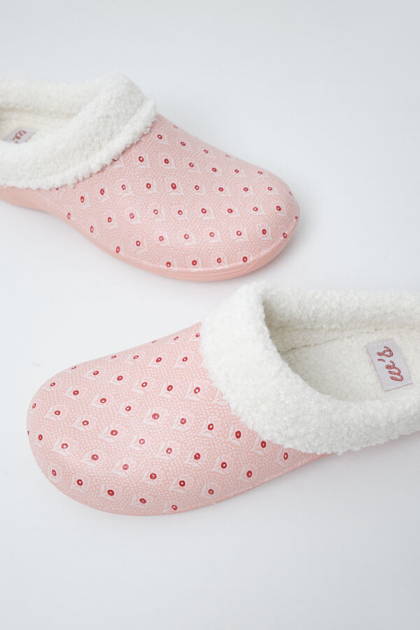 Women'secret Lined clog slippers green