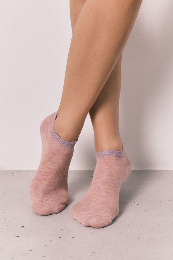 Women'secret Pink 5-pack short sports socks printed