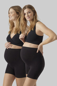 Womensecret Pack of maternity cycling leggings black
