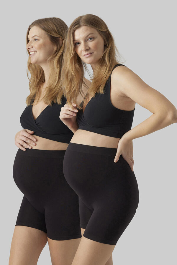 Womensecret Pack of maternity cycling leggings Crna