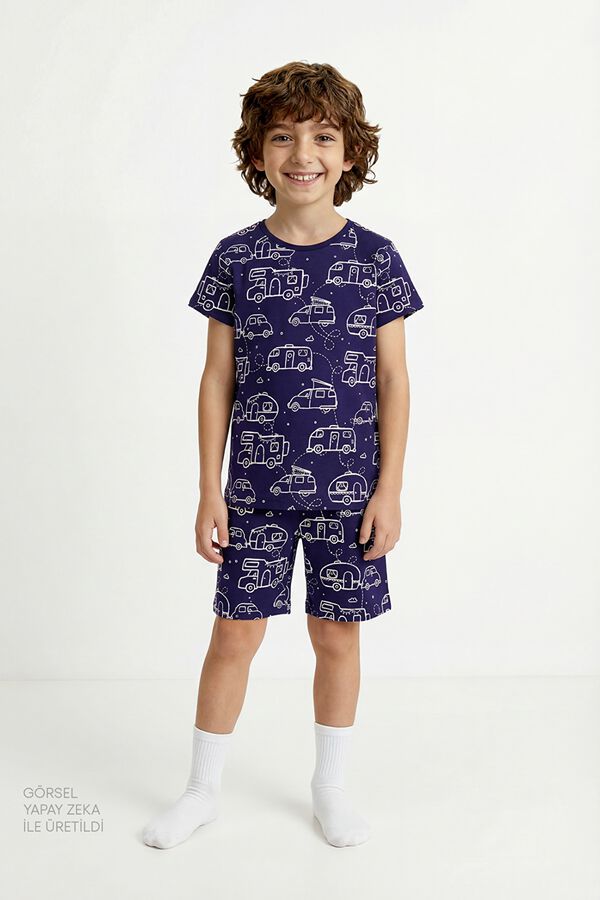 Penti Pack 2 pijamas cortos infantiles carabana verde