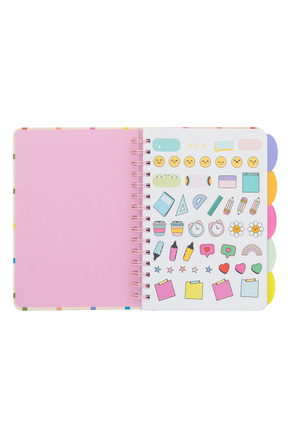 Mr. Wonderful A5 notebook with folding tabs partitions-Dreaming, creating, shining printed