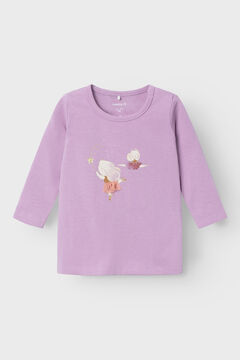 Womensecret Camiseta de bebé niña morado/lila