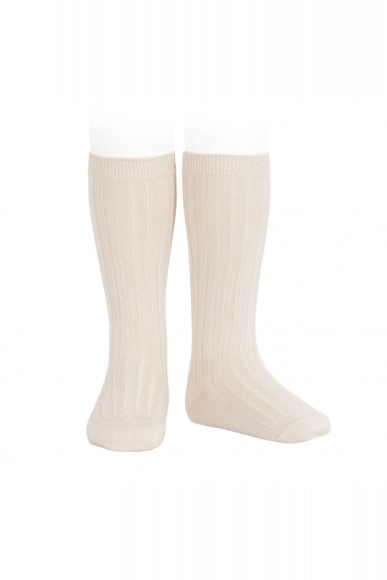 Condor Meias altas b&aacute;sicas caneladas