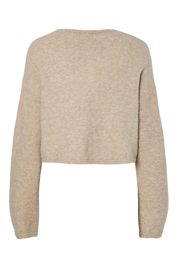 Pieces Jersey-Knit cardigan grey