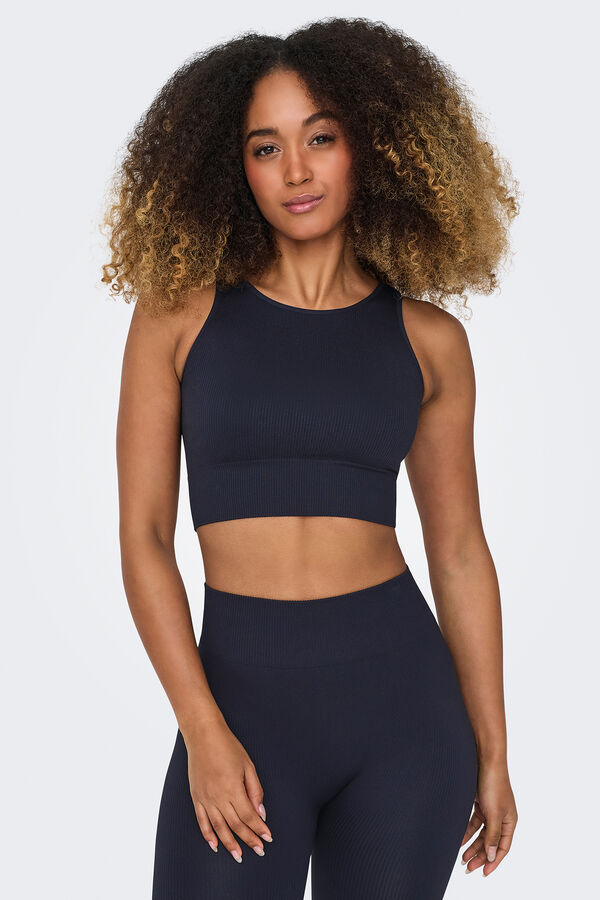 Only Play Suti&atilde; esportivo sem costura azul