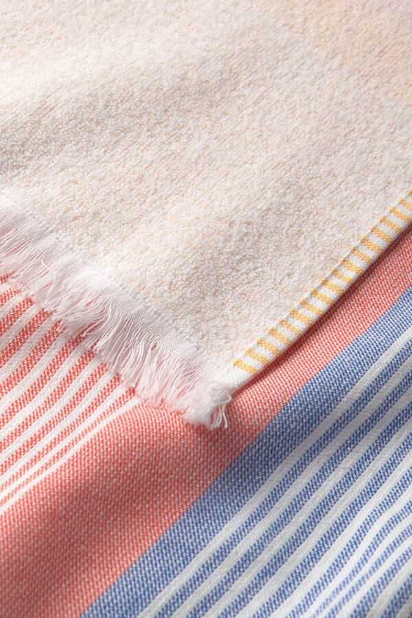 Textura T&uacute;nica de algod&atilde;o riscas estampado