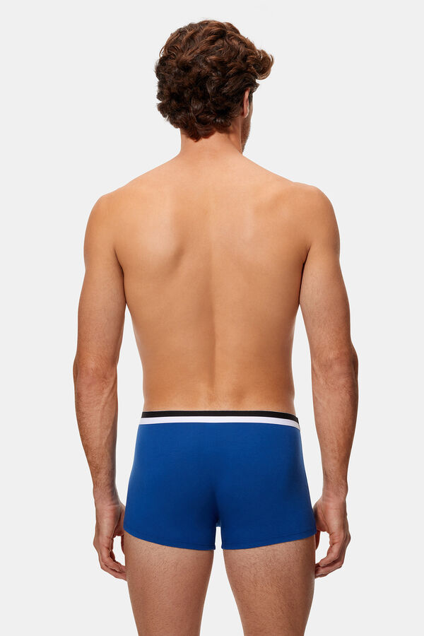 DIM Pacote de 2 boxers masculinos de algod&atilde;o el&aacute;stico vermelho