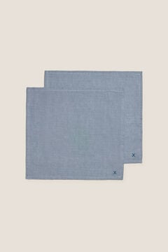 Womensecret Bamboo cotton napkins set blue