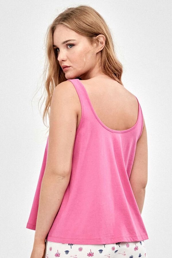 Gisela Printed Snoopy strap pyjamas pink