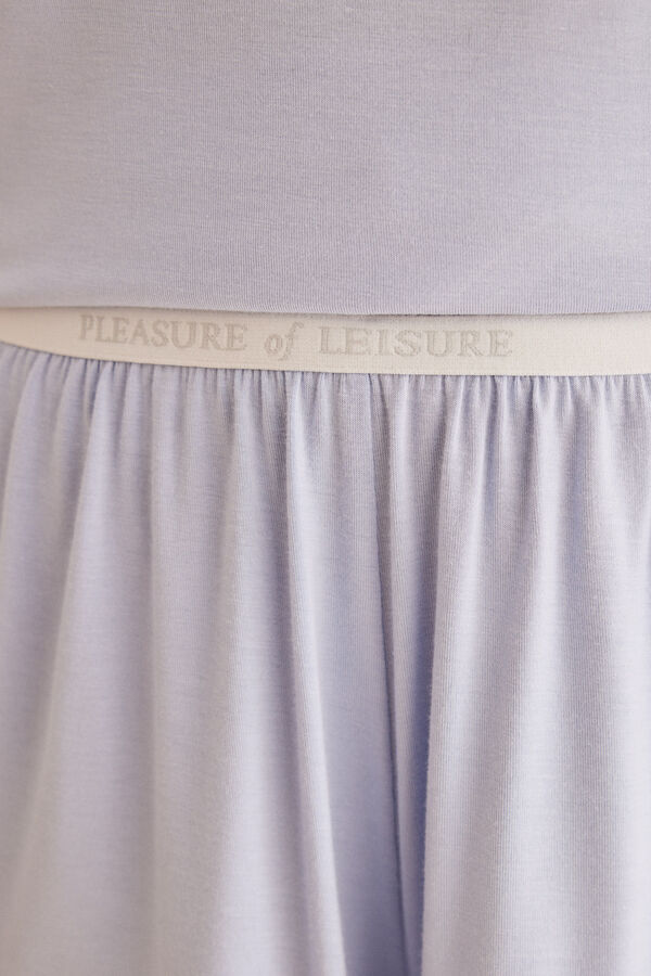 Womensecret ECOVERO™ lila rövidnadrág nadrágtartó pizsama 