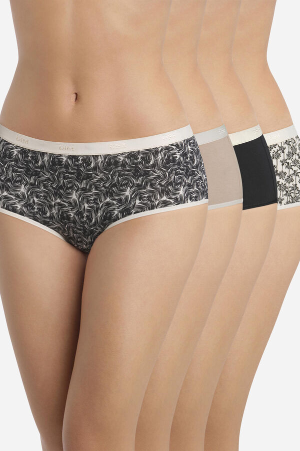 DIM Pack de 4 b&oacute;xers DIM Pockets Coton estampado