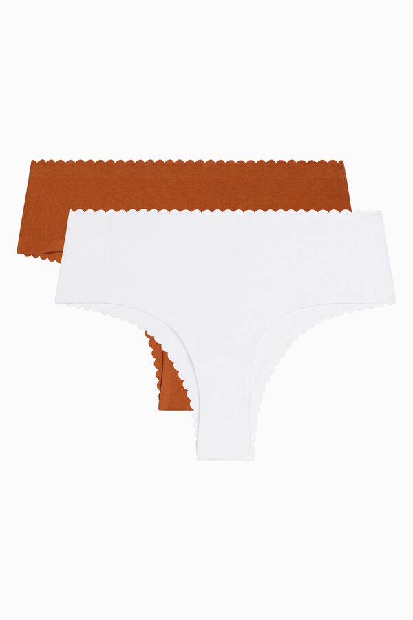 DIM Pack 2 cuecas hipster sem costura estampado