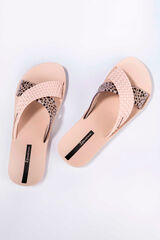 Ipanema Animal print cross-strap sandals brown