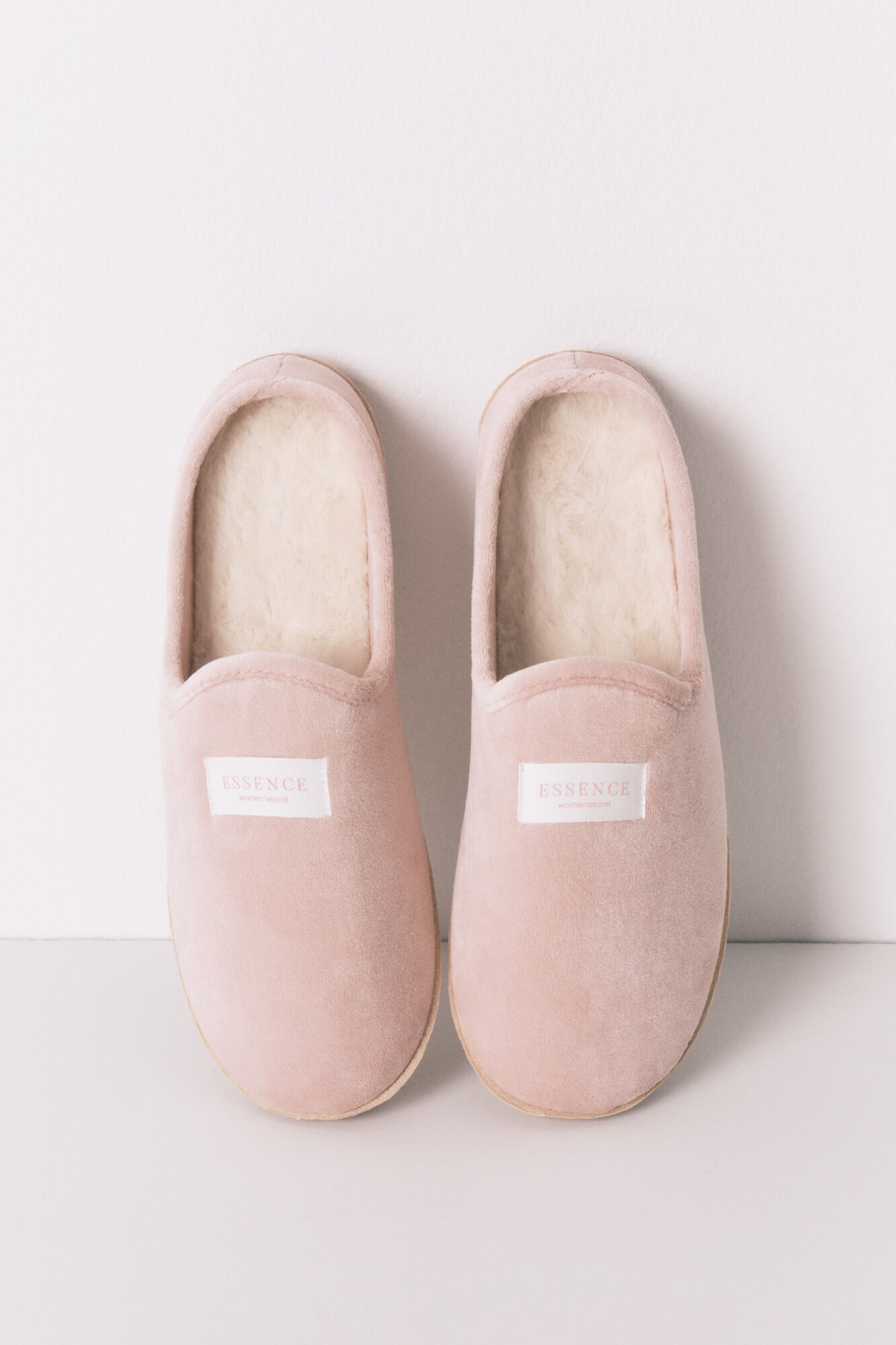 Women'secret Zapatillas casa velour rosa