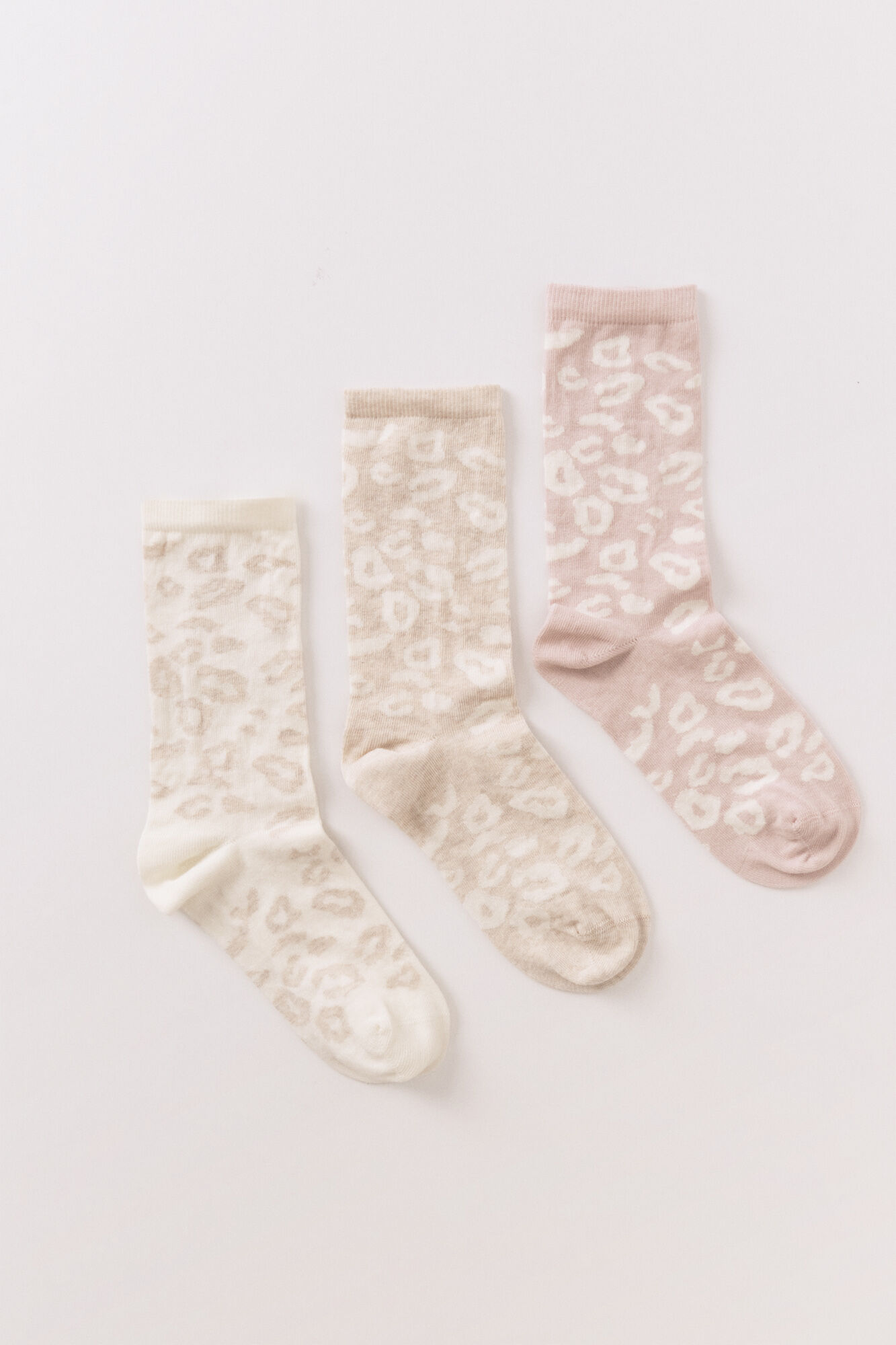 Women'secret Pack of 3 long leopard socks 