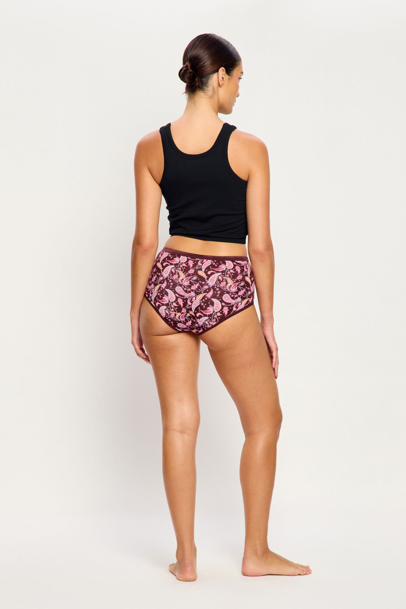 Modibodi Braga Menstrual Alta Bamb&uacute; Flujo Abundante Red