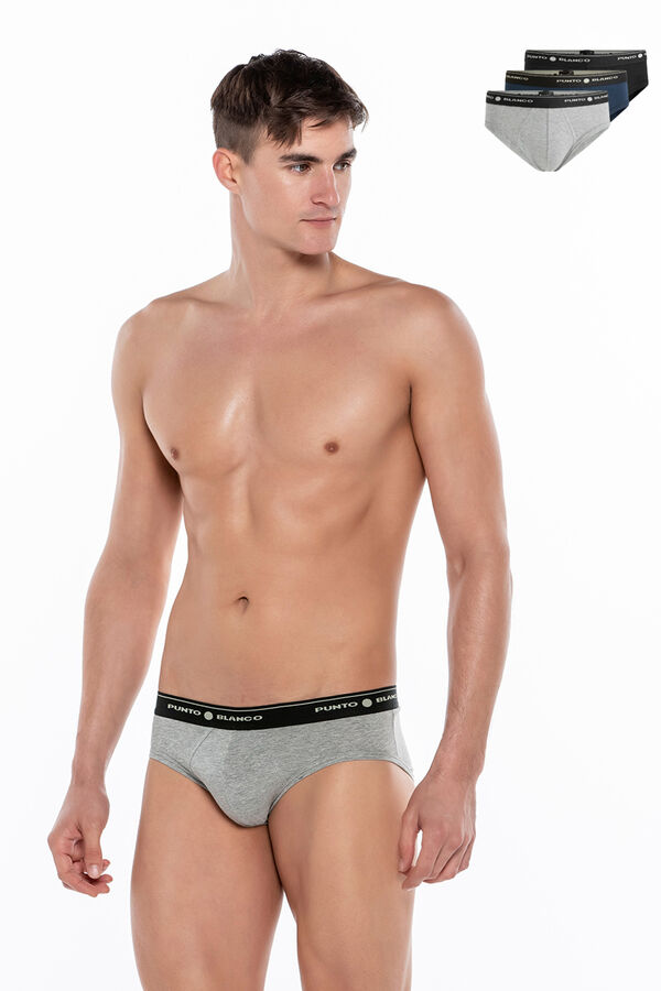 Punto Blanco Pack de 3 slips algod&oacute;n estampado