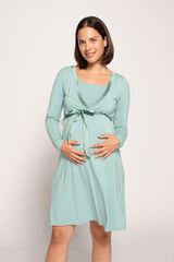 Womensecret Nursing nightgown with satin belt kék