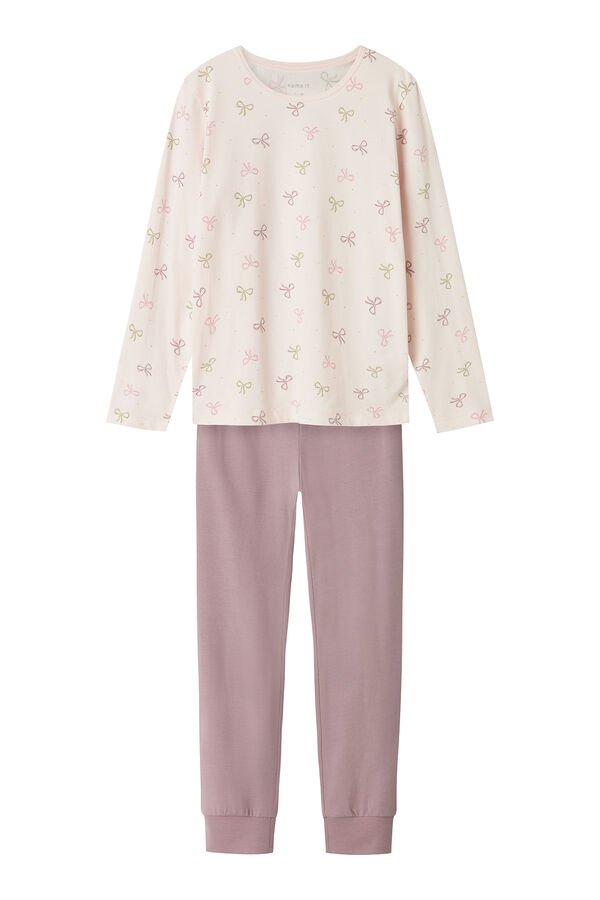 Name it Pyjama Set f&uuml;r M&auml;dchen mit Schleifen Rosa