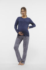 Womensecret Conjunto pijama maternity algodão orgânico  azul