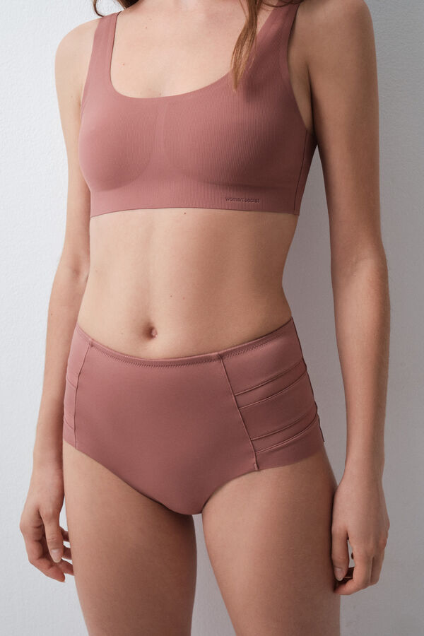 Women'secret Pink high-waisted shaping panty pink