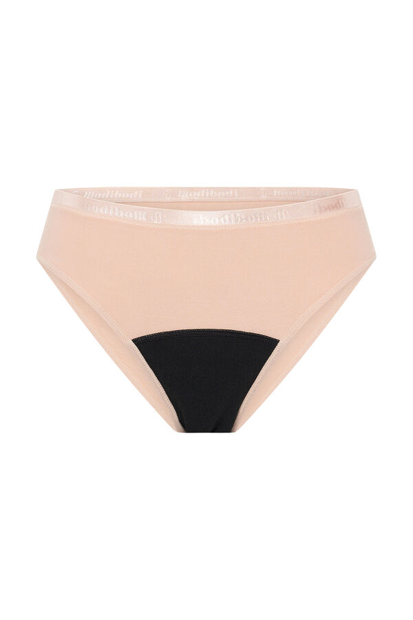 Modibodi Black recycled nylon period bikini bottoms - light to moderate absorbency  black