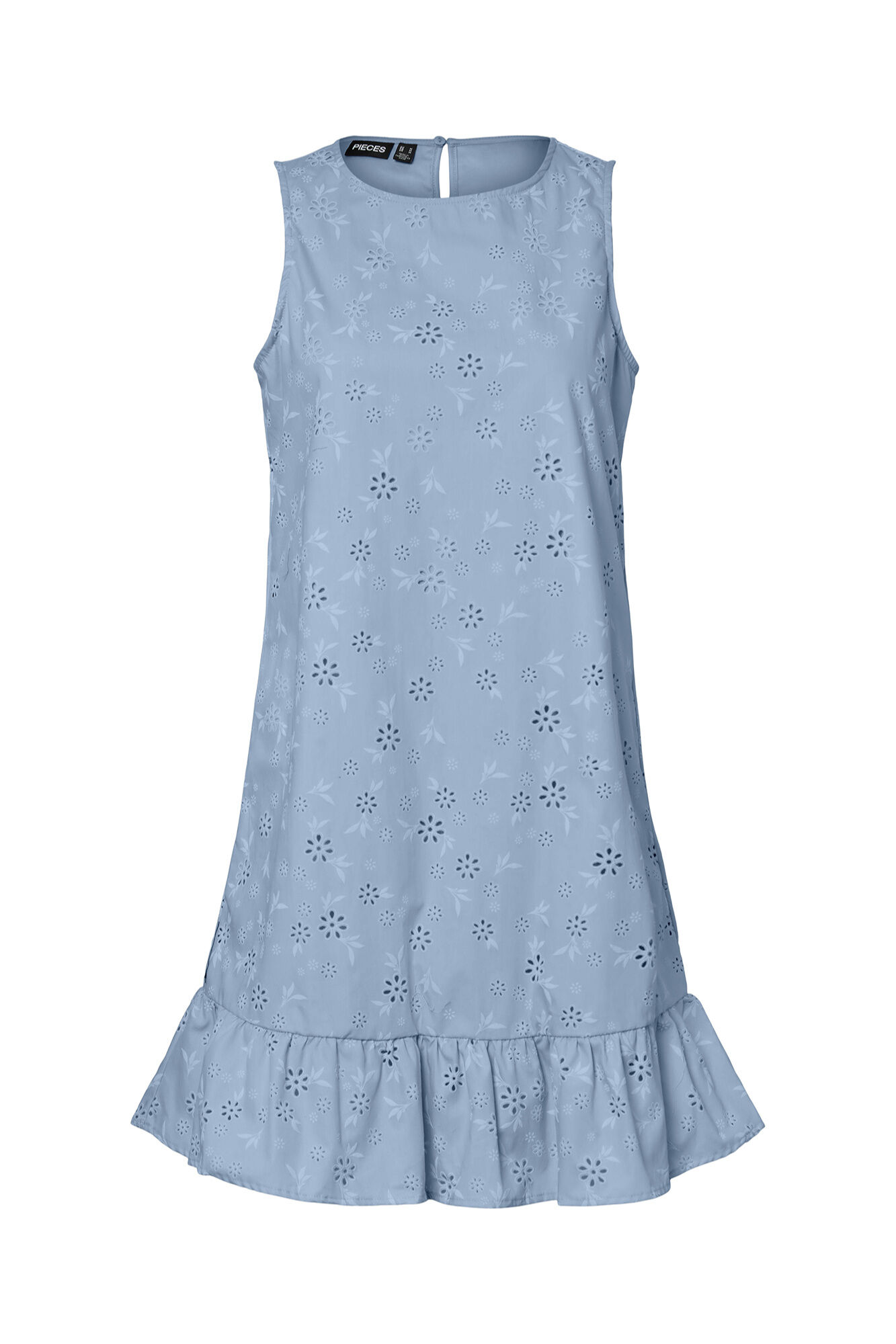 Pieces Vestido bordado volante