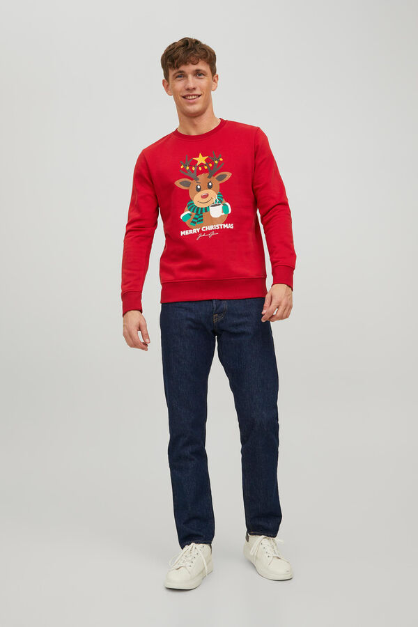 Womensecret Father Christmas sweatshirt rouge